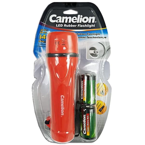 Camelion LED Zaklamp + 2xD Batterier Sortiment