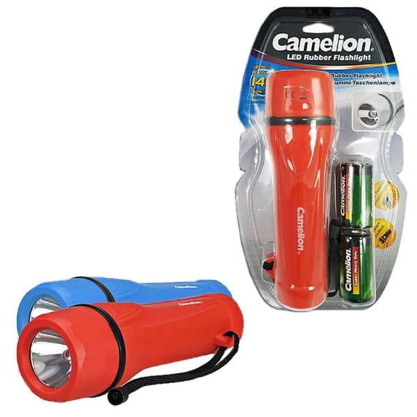 Camelion LED Zaklamp + 2xD -paristovalikoima
