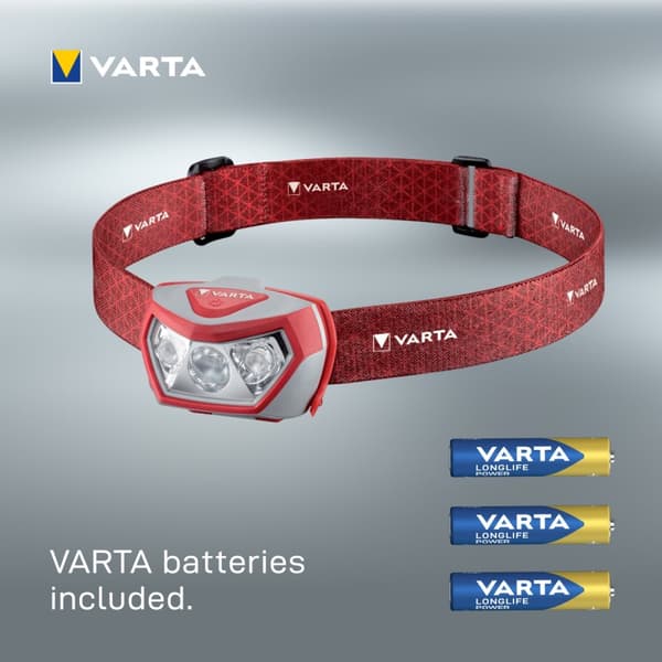 Varta Outdoor Sports H20 Pro hodelykt 200 lm rød