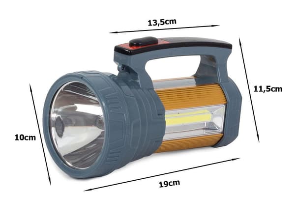 Ladattava taskulamppu - Hakuvalo - CREE XM-L L2 LED - Aurinkokennot