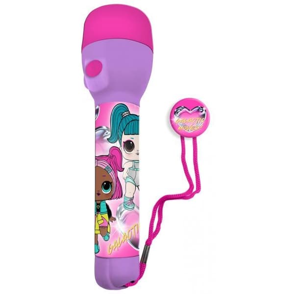 LOL. Överraskning! junior led ficklampa 3 x 10 cm PVC lila/rosa