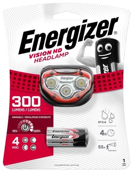 ENERGIZER TASKUVALOT AJOVALOT VISION HD AJOVALOT 3AAA 300 LUMENia