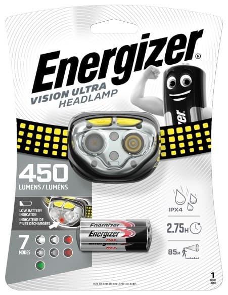 ENERGIZER Ajovalo Vision Ultra 3AA 450 LM, 3 valon väriä