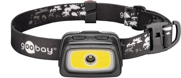 Goobay LED-pandelampe High Bright 240 med 240 lm og koldt hvidt lys (6500 K), perfekt til fritid, sport, camping, fiskeri, jagt og autohjælp