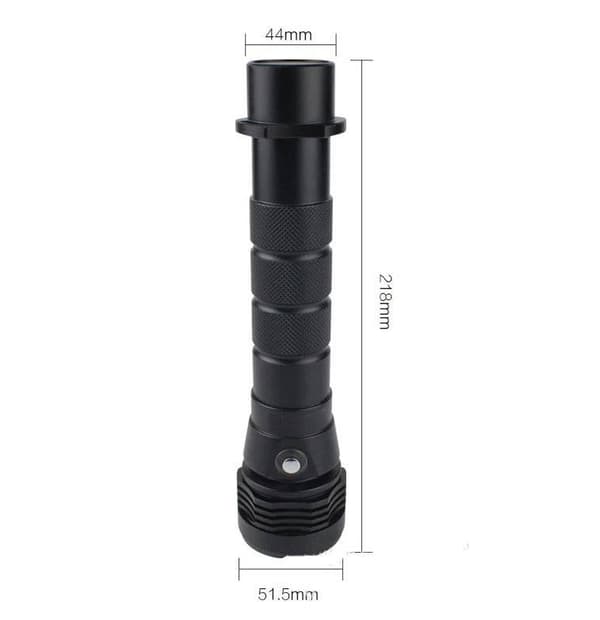 Kraftfull vattentät LED-ficklampa, dykficklampa, 10W, 4000lm, 5500K