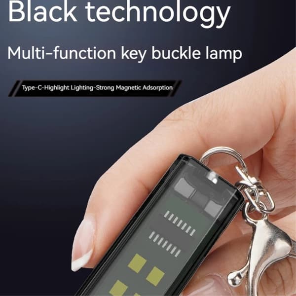 Nyckelring Ficklampa Magnetisk Nödbelysning Bärbar LED-nattlampa