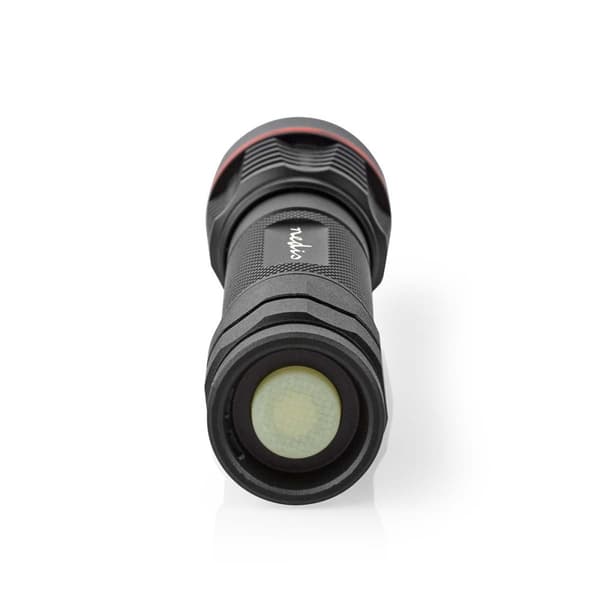 Nedis LED Taskulamppu | Paristokäyttöinen | 3.7 V DC | 10 W | N/A | Paristot sisältyvät | Ladattava | Nimellisvaloteho: 1000 lm | Valoalue: 200 m | Sä