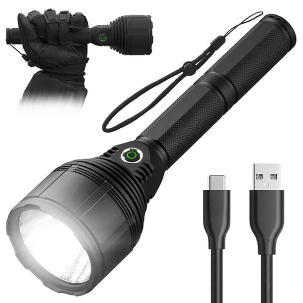 Taktisk ficklampa Professional XHP90 3000lm lång Pro Series VA0043 Vayox