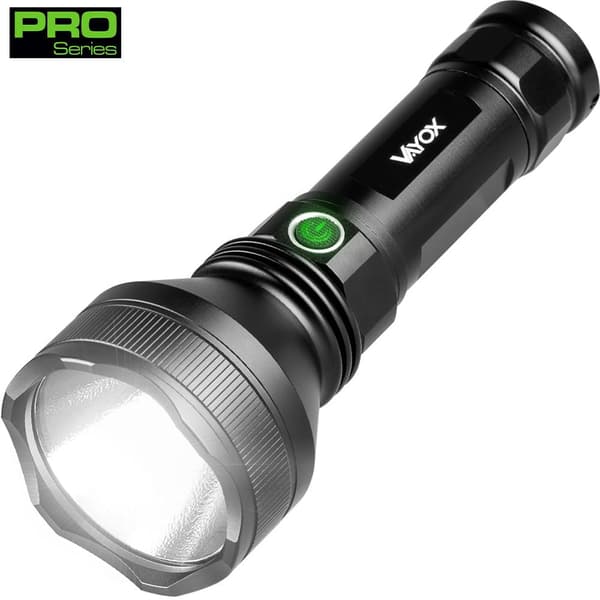 Taktisk ficklampa 20W 1900lm 17cm Pro Series VA0109 Vayox