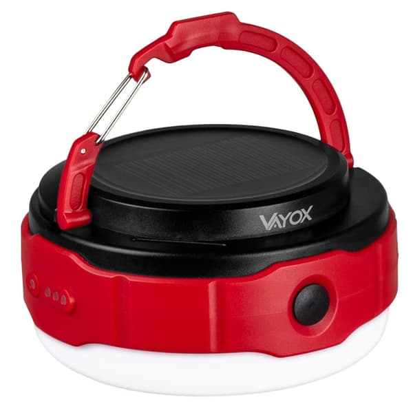 Lommelygte med solenergi til camping 500lm VA0100 VAYOX