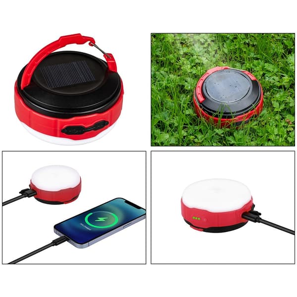 Lommelygte med solenergi til camping 500lm VA0100 VAYOX