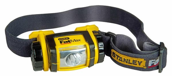 STANLEY PANDELAMPE 200lm Sort, Gul