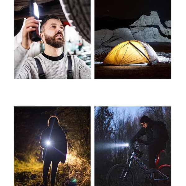 INF LED-työvalot USB-ladattava taskulamppu