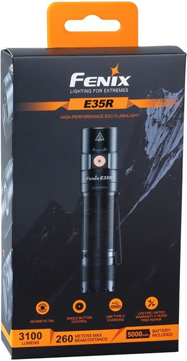 Fenix E35R lommelygte
