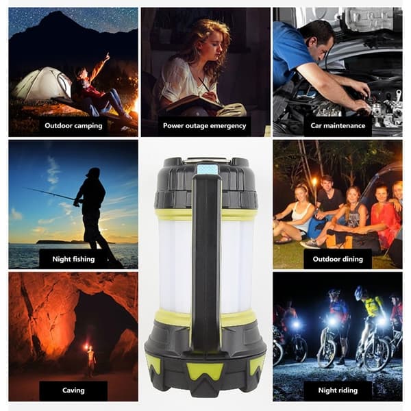 Lommelygte Campinglys Nødsøgelygte Fjernlys Spotlight Sidelys