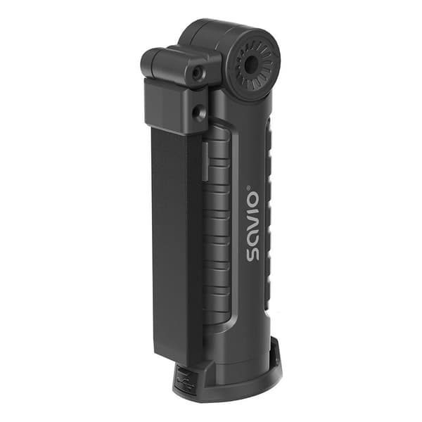 Savio FL-03 COB LED 3W ladattava työpajalamppu, USB-C, 150 lm, pyörivä pää, magneetti