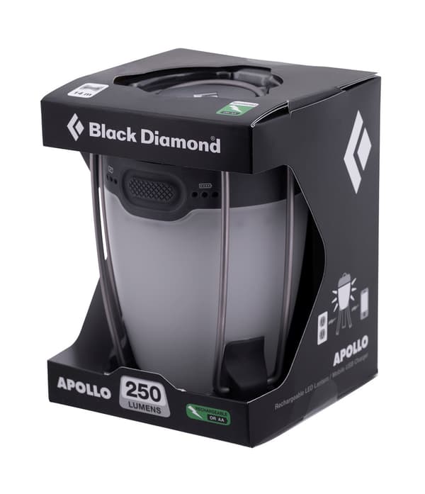 Black Diamond Apollo Paristokäyttöinen retkeilylyhty USB-portti