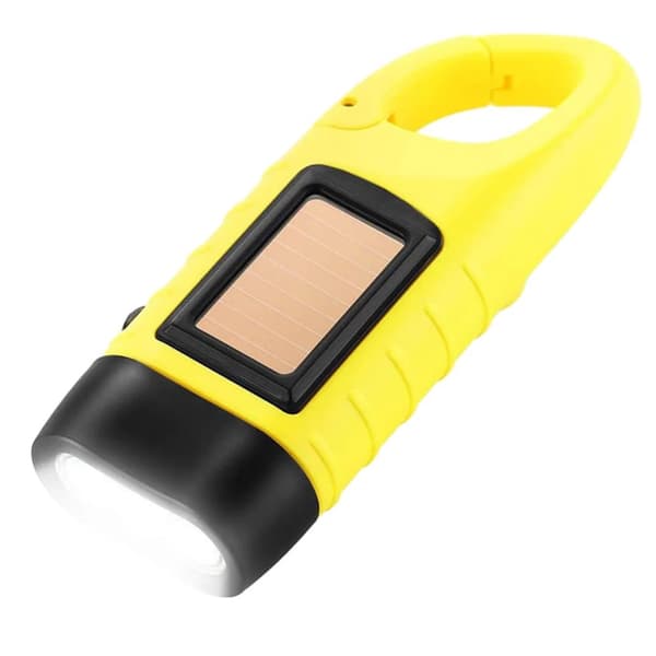 Superlätt och Solcellsdriven Ficklampa med Handvev - Förbered Dig för Alla Situationer!