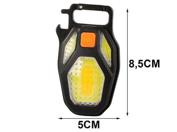 Ficklampa / LED-lampa Nyckelring - Kapsylöppnare