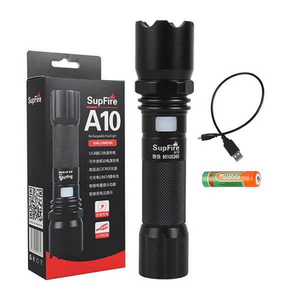Taskulamppu Superfire A10, 550lm, USB