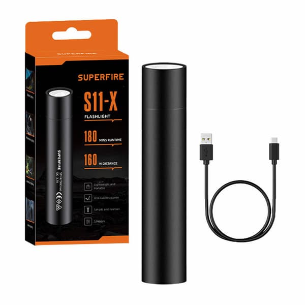 Minitaskulamppu Supfire S11-X, 700lm, USB