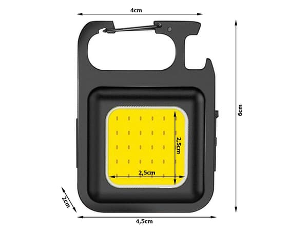 COB LED Ficklampa - Tältlampa med magnet & kapsylöppnare