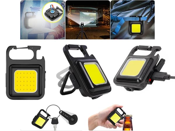 COB LED Ficklampa - Tältlampa med magnet & kapsylöppnare