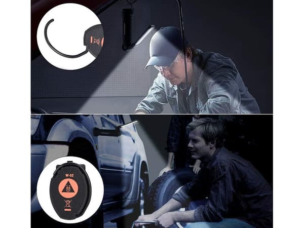 Ficklampa med Magnet / Verkstadslampa - Uppladdningsbar