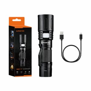 Taskulamppu Superfire X60-T, 1500lm, USB
