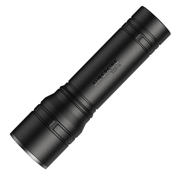 Lommelygte Superfire S33-A, USB (sort)