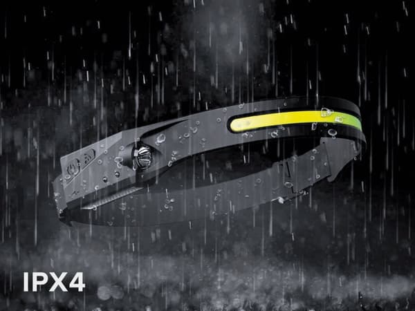 Genopladelig pandelampe (5W COB + 3W Led) - pandebånd