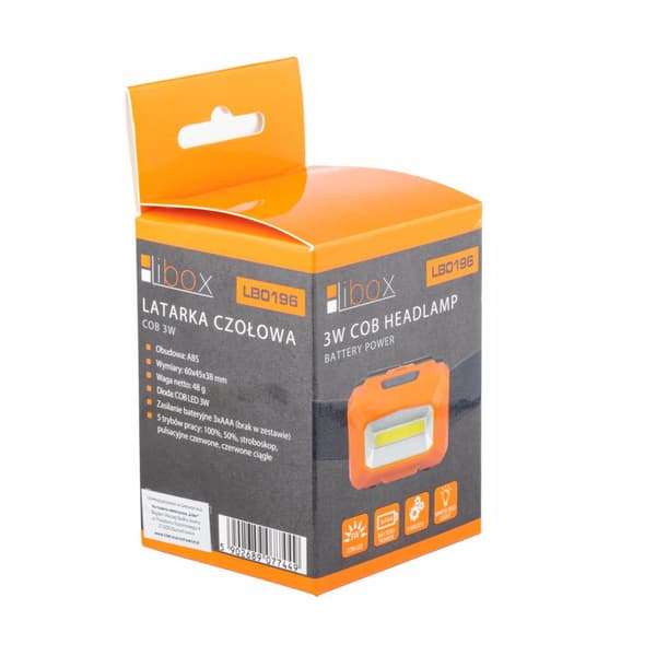 Batteridrevet pandelampe 3W COB LB0196 LIBOX