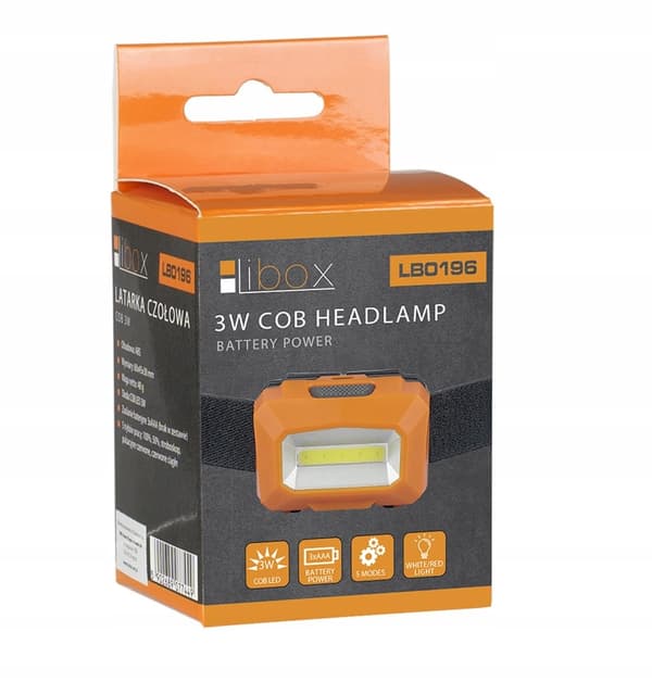 Batteridrevet pandelampe 3W COB LB0196 LIBOX