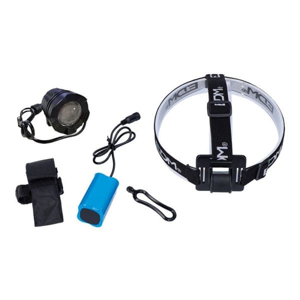 Cykellampa - EDM - Fram LED 180Lm - IP54 - 4 batterier ingår - Styrlager
