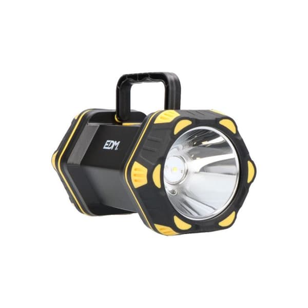 Uppladdningsbar LED-ficklampa - EDM - 400lm - Främre och sidobelysning - Batteritid 17 timmar - IP44