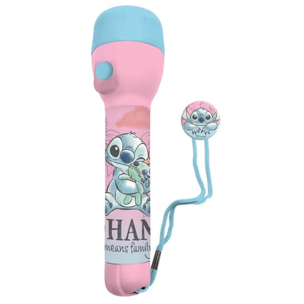 Disney Stitch lommelygte 16 cm Blå/Pink