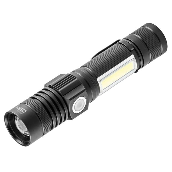 Ladattava USB-taskulamppu 800lm 2 in 1 CREE T6 LED