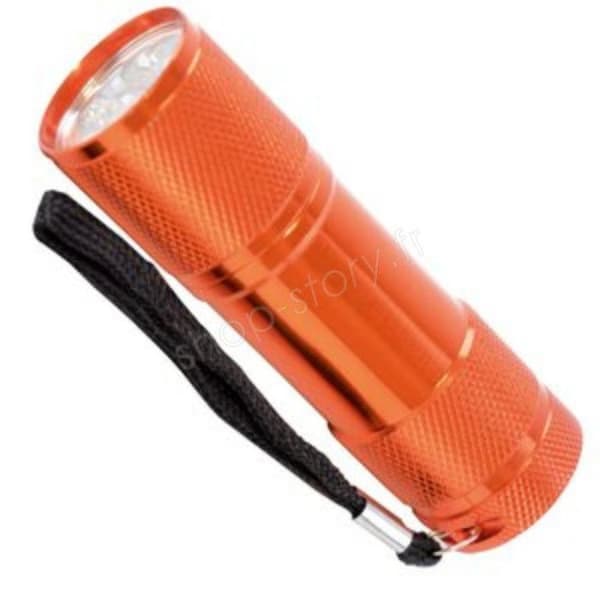 Mini ficklampa i aluminium med 9 LEDs