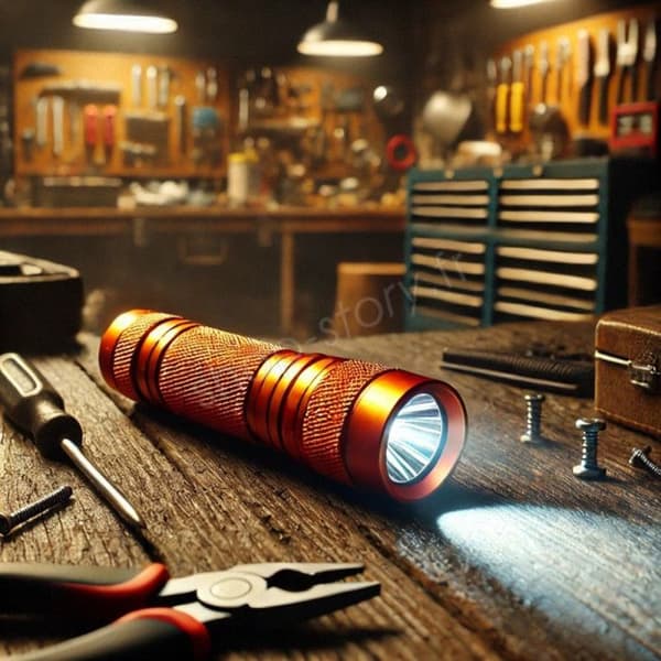 Mini ficklampa i aluminium med 9 LEDs
