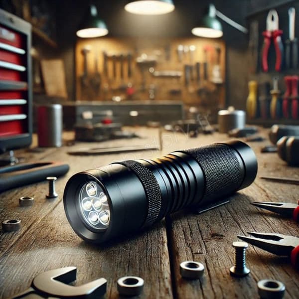 Mini ficklampa kompakt med 9 LED-lampor