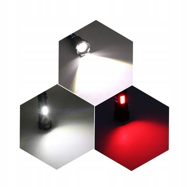 Black Sniper 6-tilan LED-taktinen taskulamppu