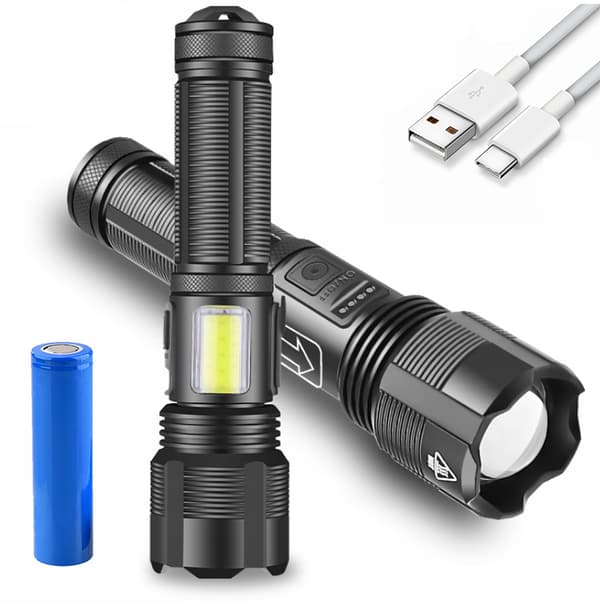 Black Sniper 6-tilan LED-taktinen taskulamppu