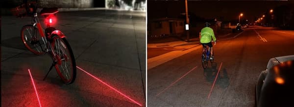 TASKUVALOT edessä takana LED SET VENTS pyörä