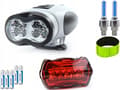 Pikkukuva 11 / 11: TASKUVALOT edessä takana LED SET VENTS pyörä