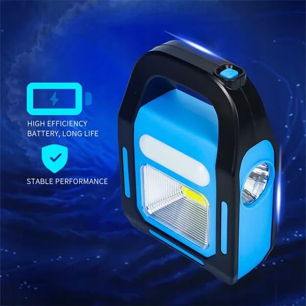 Halogen BÆRBAR BATTERI SOLARLommelygte 30W