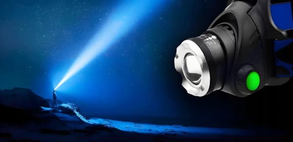 LED FORLYGTE GENOPLADELIG FORLYGTE KRAFTIG ZOOM CREE FORLYGTE