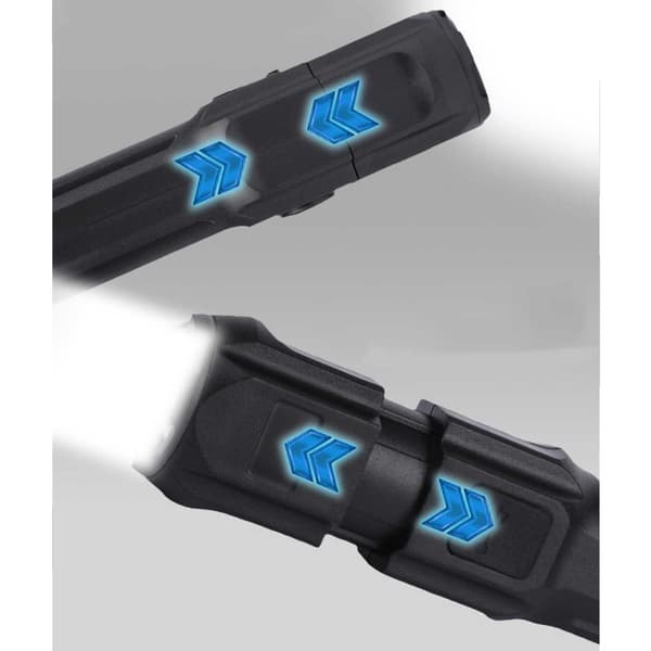 Kolmen pakkauksen ladattava LED-taskulamppu Zoom XPE