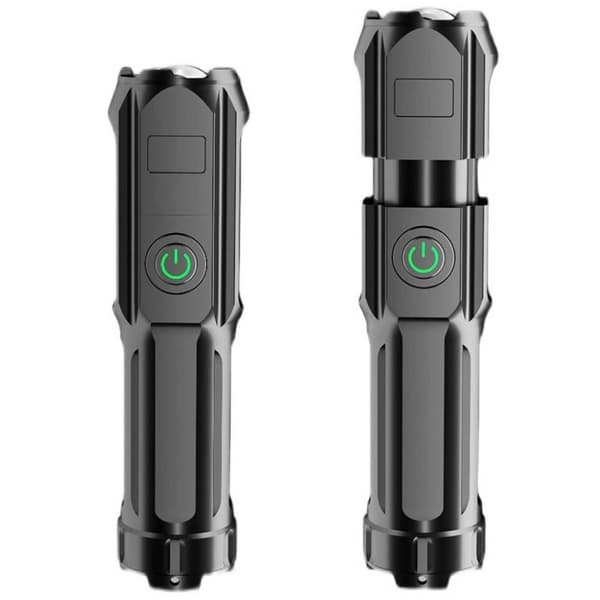 Kolmen pakkauksen ladattava LED-taskulamppu Zoom XPE