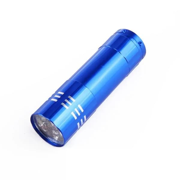 9 LED Glow in Dark Taskulamppu, High Lumen kannettava ulkolampun valo Taskulamppu, Kirkas Kannettava Kätevä retkeilyyn, Retkeilyyn (sininen ja musta)