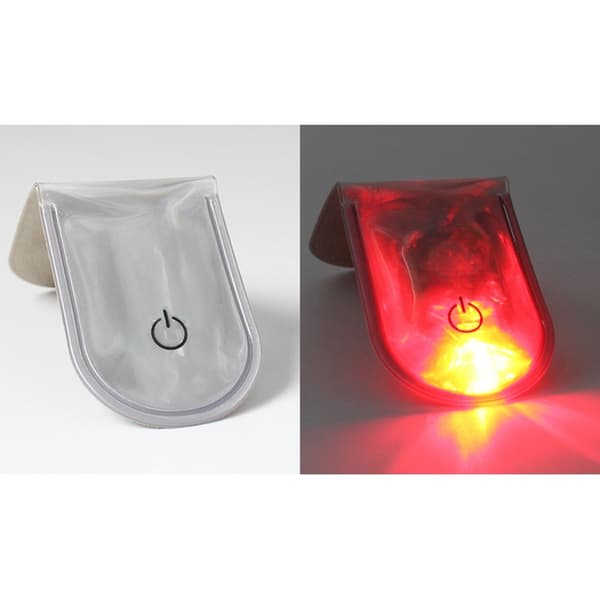 4 stk LED-lys Magnetiske Clips Sikkerhed Løbenat Campingaktiviteter - Sølv